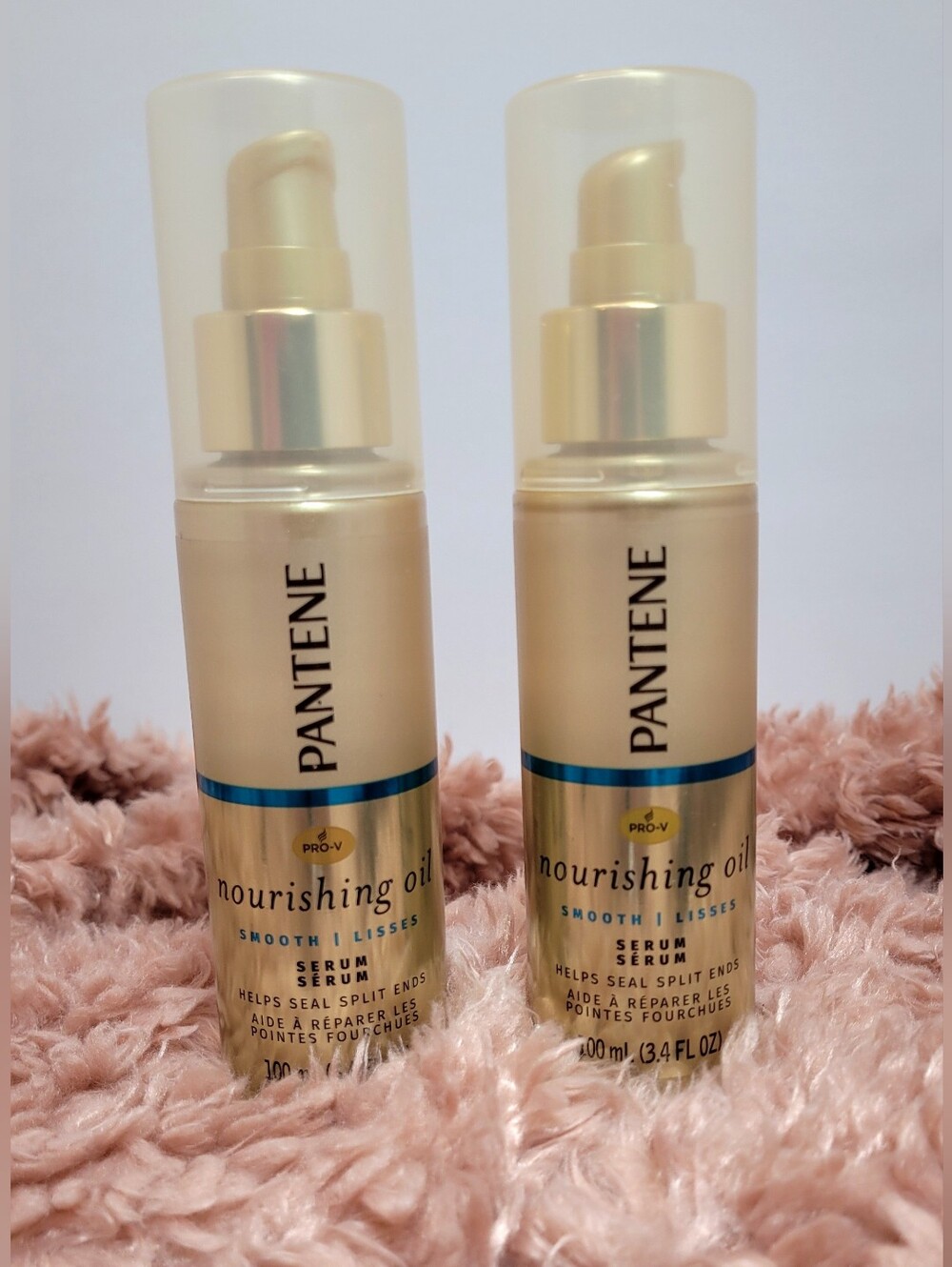 Set of 2 Pantene Pro-V Smooth Nourishing Hair Oil Serum Brand New, Discontinued